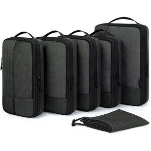 Compression Packing Cubes for Travel, 6 Set Packing Cubes for Carry on